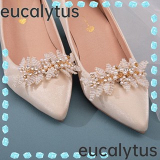 Eucalytus1 คลิปหนีบรองเท้าส้นสูง แฮนด์เมด ถอดออกได้ 2 ชิ้น สําหรับผู้หญิง