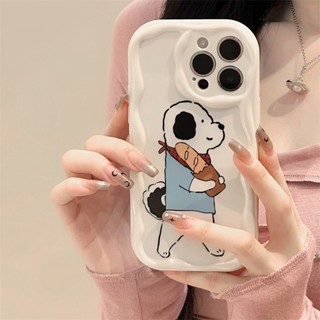 [พร้อมส่ง] เคสซิลิโคนนิ่ม ลายการ์ตูนครีม สําหรับ iPhone 15 14 13 12 11 PROMAX XS XR XSMAX SE2020 6 7 8PLUS MINI