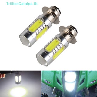 Trillioncatalpa หลอดไฟหน้ารถมอเตอร์ไซค์ สกูตเตอร์ LED PX15D P15D Hi-Lo 1 ชิ้น
   Th