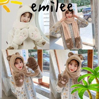 EMILEE หมวกปั่นจักรยาน แบบหนา น่ารัก แฟชั่นฤดูหนาว