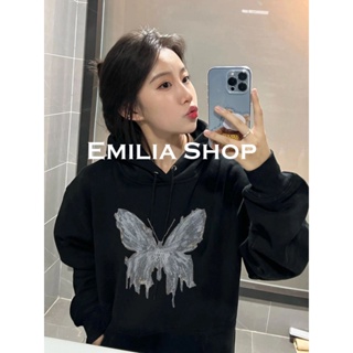 EMILIA SHOP  เสื้อผ้าผู้ญิง แขนยาว เสื้อฮู้ด  High quality รุ่นใหม่ ins Comfortable A28J0X1 36Z230909