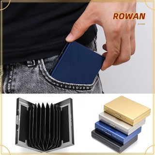 Rowans ที่ใส่บัตรเครดิต นามบัตร บัตรประจําตัว บล็อก RFID สเตนเลส