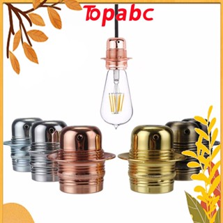 Top Edison E27 ซ็อกเก็ตหลอดไฟ เซรามิคอัลลอย พร้อมแหวน ฐานสกรู สไตล์เรโทร DIY