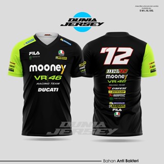 Jersey MOONEY VR 46 RACING TEAM TERBARU / JERSEY RACING FULLPRINTING VR46 RACING TEAM / JERSEY Marco Bezzecchi VR 46 RACING TEAM