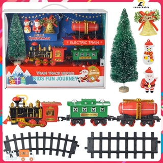 พร้อมส่ง Christmas Electric Rail Vehicle Safe Durable Train Set, Light Toy Children&amp;#39;s Puzzle Toy Over 3 Years Old amazing_th