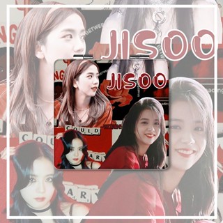 Kim Jisoo Jisoo Merchandise ins กระจกแต่งหน้า สองด้าน ขนาดเล็ก แบบพกพา พับได้ สําหรับนักเรียนหญิง