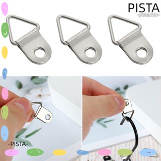 Pista แหวนตัว D ทรงสามเหลี่ยม 3 ขนาด 50 ชิ้น พร้อมสกรูแขวนผนัง กระจกภาพวาดสีน้ํามัน