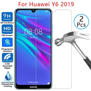 กระจกนิรภัยป้องกันหน้าจอ สําหรับ huawei y6 pro prime 2019 case cover on y 6 6y y6pro y6prime y62019 เคสโทรศัพท์ 9h