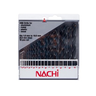 NACHI (นาชิ) ชุดดอกสว่าน M-05(1.0-10.0MM 19ดอก/ชุด)