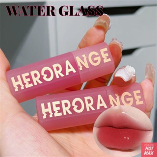 HERORANGE GLOSS Mirror Lip Glaze Moisturizing Graffiti Non-Stick Cup ลิปกลอสแก้วติดทนนาน [hotmax]