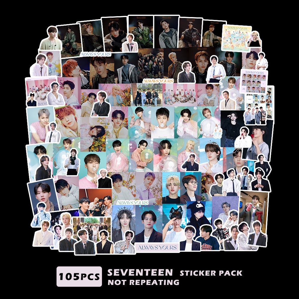 สติกเกอร์ Seventeen Album ALWAYS YOURS SVT สําหรับติดตกแต่งโทรศัพท์มือถือ แล็ปท็อป กระเป๋าเดินทาง