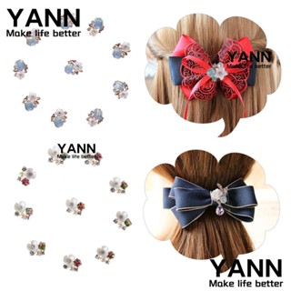 Yann1 กิ๊บติดผม ประดับมุก ลายดอกไม้ 10 ชิ้น DIY