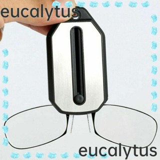 Eucalytus1 พวงกุญแจแว่นอ่านหนังสือ น้ําหนักเบา ไม่มีกรอบ ขนาดพกพา