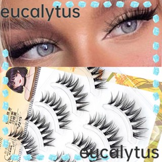 Eucalytus1 ขนตาปลอม แบบใส ดูเป็นธรรมชาติ สําหรับผู้หญิง 5 คู่