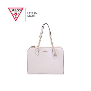 GUESS กระเป๋าสะพายผู้หญิง รุ่น FG862307 ELLISON SATCHEL สีเบจ