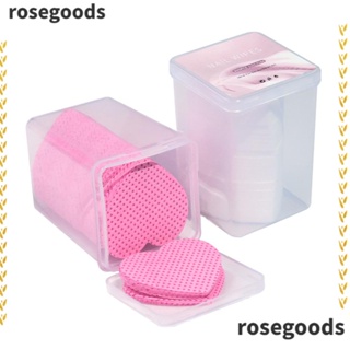 Rosegoods1 แผ่นสําลีทําความสะอาดเล็บ แบบใช้แล้วทิ้ง 200 ชิ้น