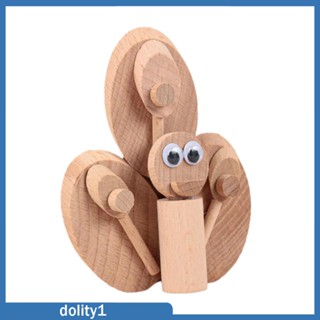 [Dolity1] ฟิกเกอร์ไม้ รูปสัตว์ ขนาดเล็ก ของเล่นเสริมการเรียนรู้ สําหรับเด็ก