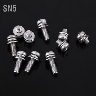 SN5 160pcs สแตนเลส SS304 สกรูหัวกระทะถั่ว Assortment ชุด M2 M2.5 M3 M4 M5