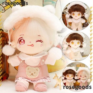 Rosegoods1 ชุดเสื้อยืดลําลอง ทรงหลวม ขนาด 20 ซม. สําหรับตุ๊กตา 1 ชุด