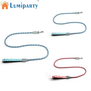 Lumiparty เชือกจูงสุนัข แบบสะท้อนแสง ด้ามจับนุ่มพิเศษ ขนาดเล็ก กลาง ทนทาน สําหรับสุนัข