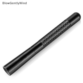 Blowgentlywind เสาอากาศวิทยุ FM คาร์บอนไฟเบอร์ 4.7 นิ้ว พร้อมสกรู สีดํา สําหรับรถยนต์