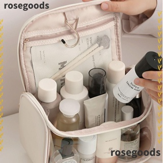 Rosegoods1 กระเป๋าเครื่องสําอาง แบบพกพา มีซิปใส