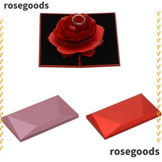 Rosegoods1 กล่องของขวัญ กล่องเครื่องประดับ แหวน กล่องบรรจุภัณฑ์ แหวน ดอกกุหลาบ