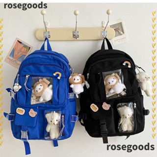 Rosegoods1 กระเป๋าเป้สะพายหลัง กระเป๋านักเรียน กันน้ํา จุของได้เยอะ สําหรับเด็กผู้ชาย และผู้หญิง