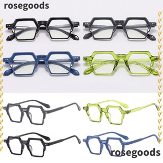 Rosegoods1 แว่นตาป้องกันแสงสีฟ้า แบบพกพา กรอบเบาพิเศษ สําหรับสํานักงาน