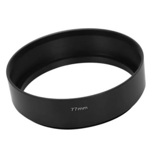 ฮูดเลนส์ Standard 77mm Metal Lens Hood Cover for 77mm Filter/Lens สำหรับ Canon Nikon SONY ช่วยป้องกันแสงสะท้อนหน้าเลนส์