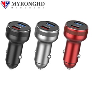 Myronghd ซ็อกเก็ตที่ชาร์จในรถยนต์ 2 พอร์ต Usb Type C ชาร์จเร็ว