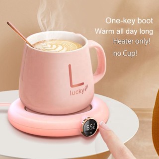 เครื่องอุ่นแก้วกาแฟดิจิทัล USB ขนาดเล็ก แบบพกพา ปรับอุณหภูมิได้ สําหรับชานม