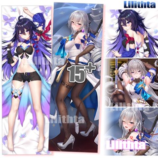 ปลอกหมอน พิมพ์ลายการ์ตูนอนิเมะ Honkai:Star Rail Bronya and Seele Honkai Star Rail Game แฮนด์เมด