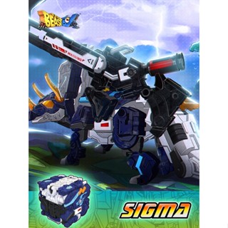 ของเล่นโมเดล Transformers BEASTBOX Sigma Triceratops สําหรับเด็ก