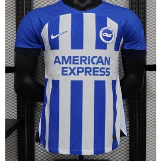 เสื้อกีฬาแขนสั้น ลายทีมชาติฟุตบอล Brighton 23 24 ชุดเหย้า สําหรับผู้ชาย