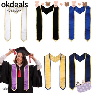 Okdeals สายสะพายเครื่องแบบจบการศึกษา สีดํา สําหรับผู้ใหญ่