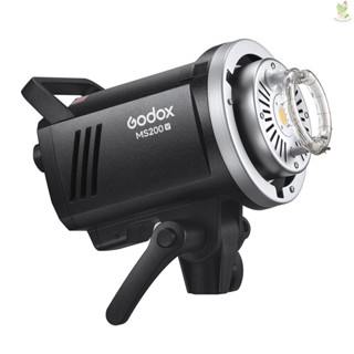 Godox MS200-V ไฟแฟลชสตูดิโอ 200Ws GN53 0.1-1.8S รีไซเคิลเวลา 5600±200K 2.   มา-8.9