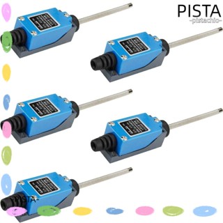 Pista สวิตช์ลิมิตชั่วขณะ โลหะผสมสังกะสี 5 A 250V AC NC-NO ME-9101 ทนทาน สีฟ้า สําหรับเดินทาง 5 ชิ้น