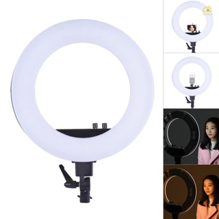 Banana_pie Andoer ไฟวงแหวน LED 18 นิ้ว 50W ปรับความสว่างได้ 3200K-5500K พร้อมที่วางสมาร์ทโฟน