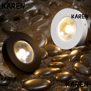 Karen ไฟเพดาน Led 7W 5W 3W บางพิเศษ คุณภาพสูง สีขาว สําหรับบ้าน