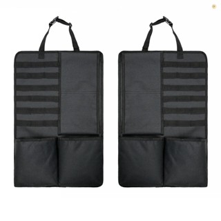 Spellbeautiful Car Seat Back Organizer Bag Hanging Bag Storage Bag  Holder Rack with Molle Straps Molle Vehicle Panel Pockets Universal