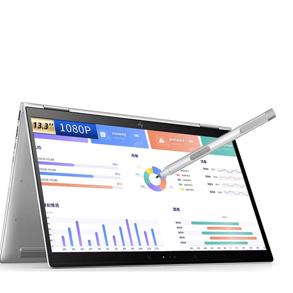 Active Touch Stylus สําหรับ HP EliteBook x360 1020 1030 1040 G2 G3 G4 G5 Elite x2 1012 1013 ปากกาแท็