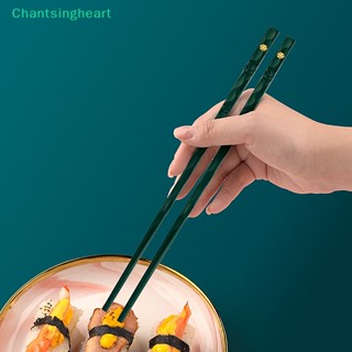 &lt;Chantsingheart&gt; ชุดช้อนส้อมซูชิ โลหะอัลลอย ใช้ซ้ําได้ สไตล์เกาหลี และญี่ปุ่น 5 คู่