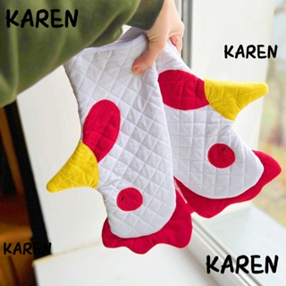 Karen ถุงมือผ้าฝ้าย ทนความร้อน กันความร้อน สําหรับเตาอบ ไมโครเวฟ