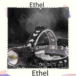 Ethel1 XHP90 ไฟหน้า ไฟอินพุต และเอาท์พุต ชาร์จ USB สําหรับตั้งแคมป์ กลางแจ้ง