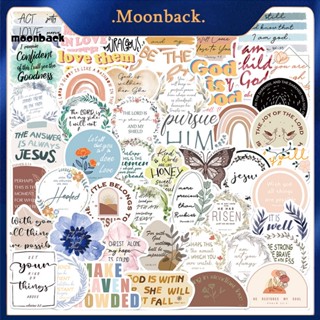 &lt;moonback&gt; สติกเกอร์ใส พิมพ์ลาย ทรงไม่สม่ําเสมอ กันแสงแดด สําหรับติดตกแต่งสมุดโน้ต โรงเรียน 50 ชิ้น ต่อถุง