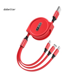 &lt;Dobetter&gt; สายชาร์จโทรศัพท์มือถือ 8Pin Micro USB Type-C แบบพกพา กันลม