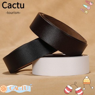 Cactu เข็มขัดหนังแท้ ทนทาน แบบเปลี่ยน ไม่มีหัวเข็มขัด 3.5 ซม.