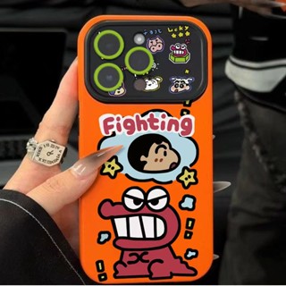 เคสโทรศัพท์มือถือ แบบนิ่ม ลายการ์ตูนชินจัง สําหรับ Apple Iphone 14 13pro xsmax 12 7plus I5BU