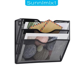 [Sunnimix1] ชั้นวางหนังสือ เอกสาร ขนาด A4 3 ชั้น ติดผนัง